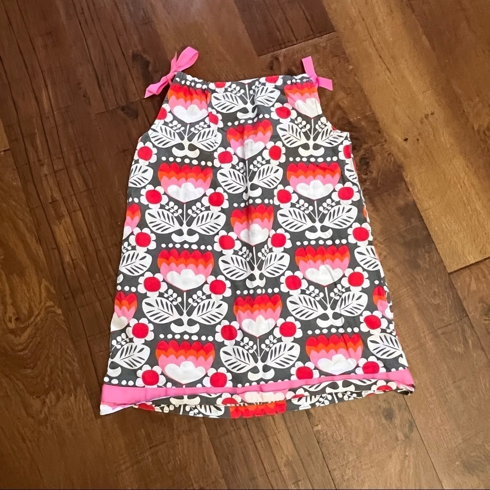 Hanna Andersson girls pillowcase dress ribbons Sz 100/4 lightweight cotton - Picture 5 of 6